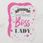 Happy Boss's Day Lady Card (Front/Back)