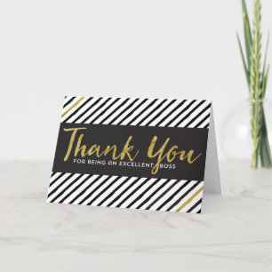 Happy Boss's Day Letterpress Thank You Card