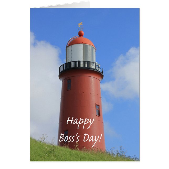 Happy Boss's Day Lighthouse Cards (Front)