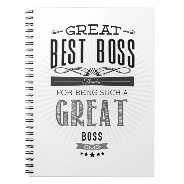 Happy Boss's Day Notebook (Front)
