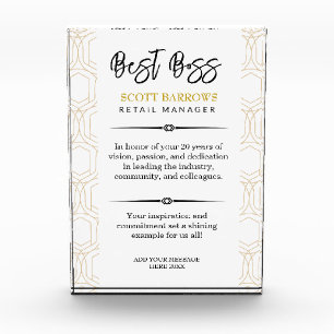 Happy Boss's Day Plaque