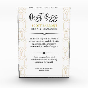 Happy Boss's Day Plaque