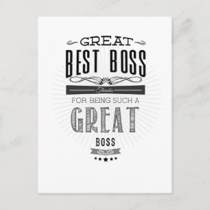 Happy Boss's Day Postcard
