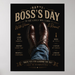 Happy Boss's Day Poster