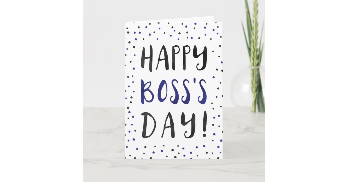 Happy Boss's Day Thank You Card | Zazzle.com