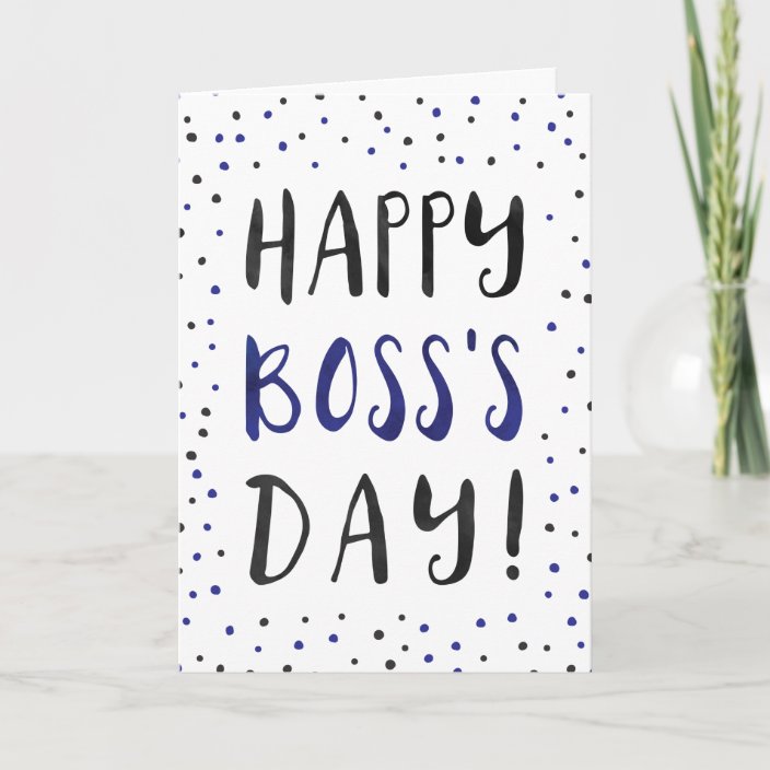 Happy Boss's Day Thank You Card | Zazzle.com