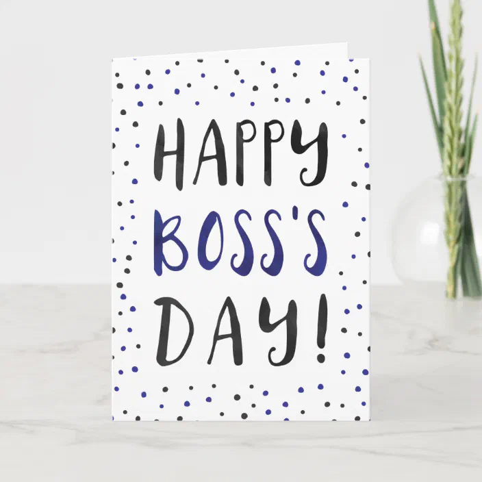 National Boss Day Card Happy Boss's Day Thank You Card | Zazzle.com