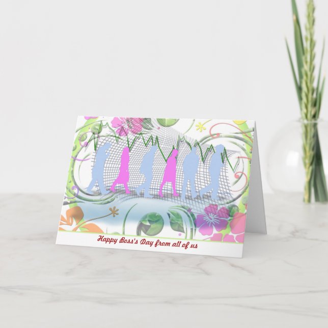 Happy Boss's Day with from all of us Card (Front)