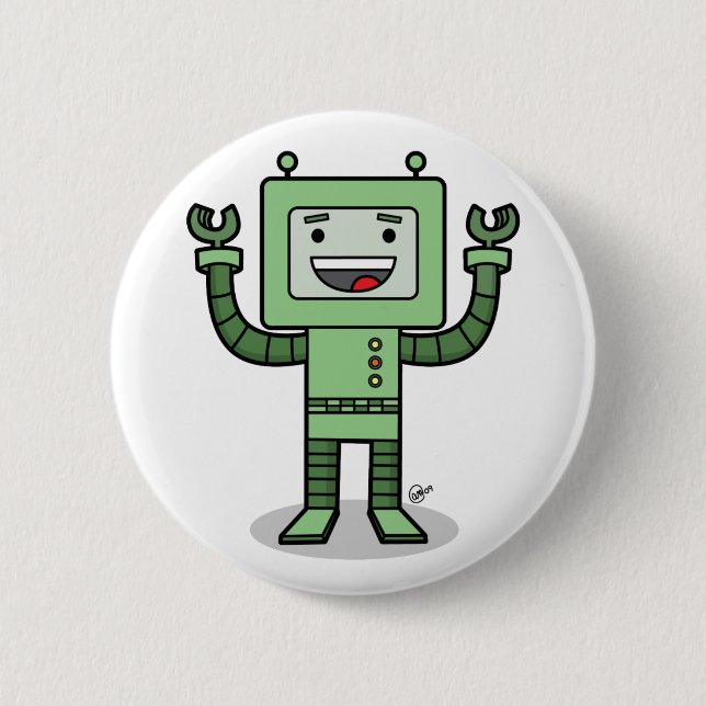Happy Bot - Button (Front)