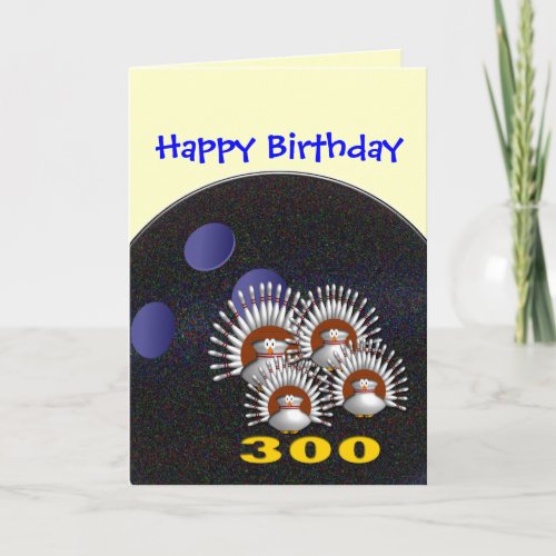 Happy Bowling Birthday Card