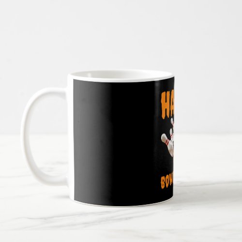 Happy Bowlingween Pun Halloween Pumpkin Bowling Coffee Mug