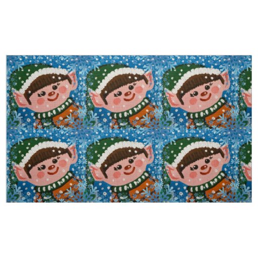 Happy Boy Elf 2 Fabric