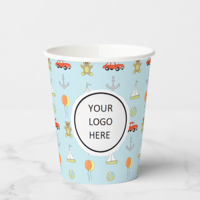 Happy boy paper cups (Left)