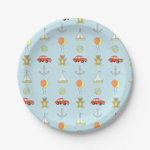 Happy boy paper plates