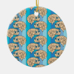  Happy Brain Ceramic Ornament