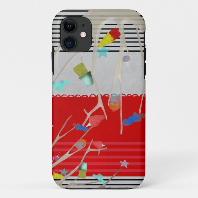 Happy Branches Case-Mate iPhone Case (Back)