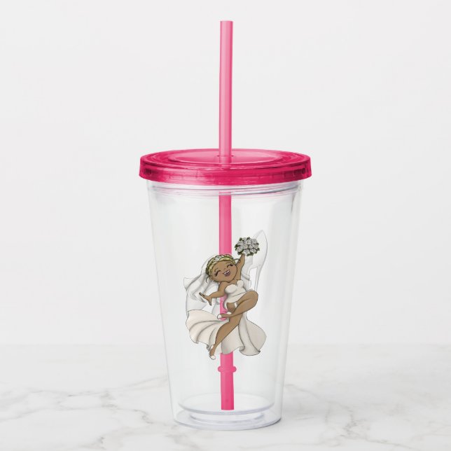 Happy Bride 02 Acrylic Tumbler (Front)