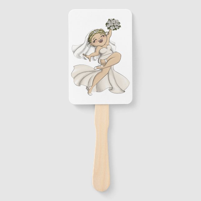 Happy Bride 02 Hand Fan (Front)