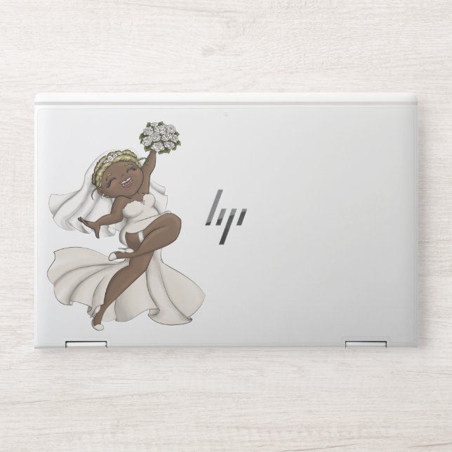 Happy Bride 02 HP Laptop Skin (Front)