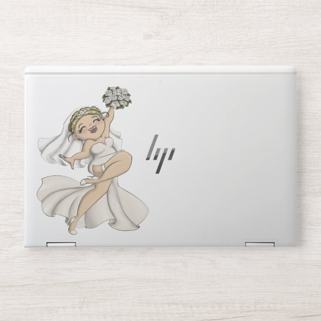 Happy Bride 02 HP Laptop Skin (Front)