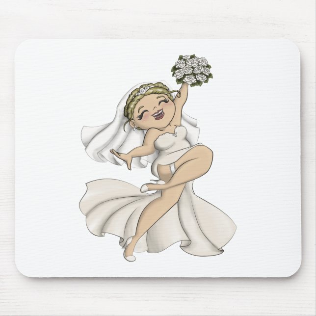 Happy Bride 02 Mouse Pad (Front)