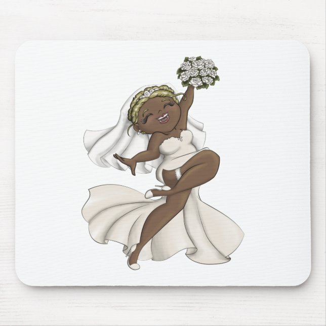 Happy Bride 02 Mouse Pad (Front)