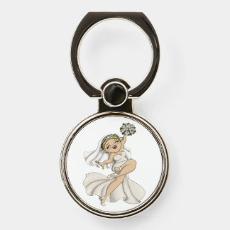 Happy Bride 02 Phone Ring Stand