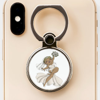 Happy Bride 02 Phone Ring Stand