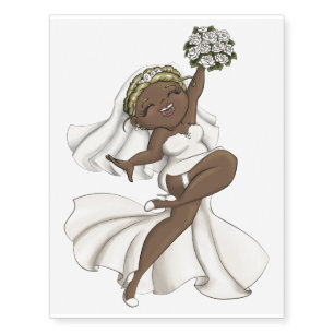Happy Bride 02 Temporary Tattoos