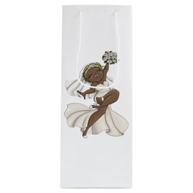 Happy Bride 02 Wine Gift Bag (Front)