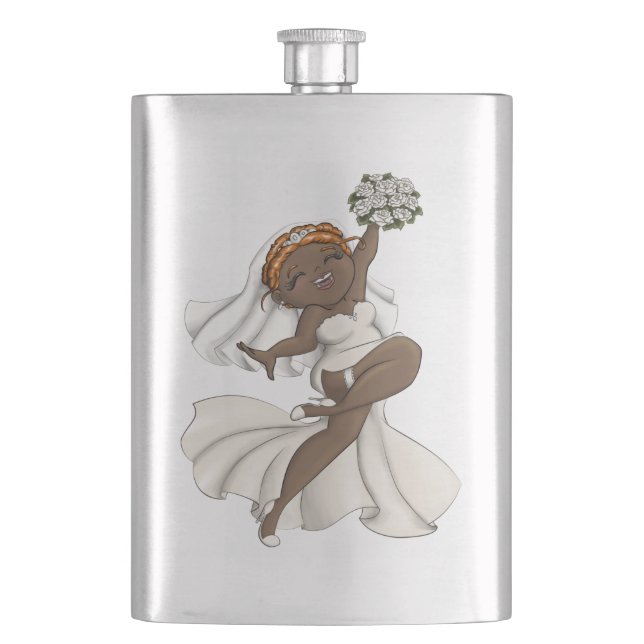 Happy Bride 03 Flask (Front)