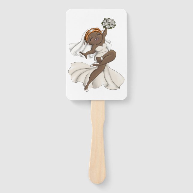 Happy Bride 03 Hand Fan (Front)