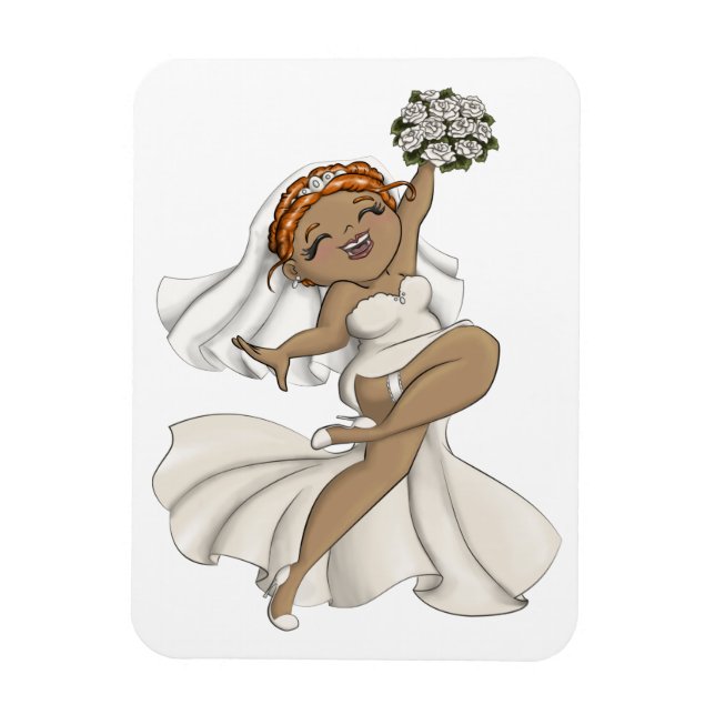 Happy Bride 03 Magnet (Vertical)