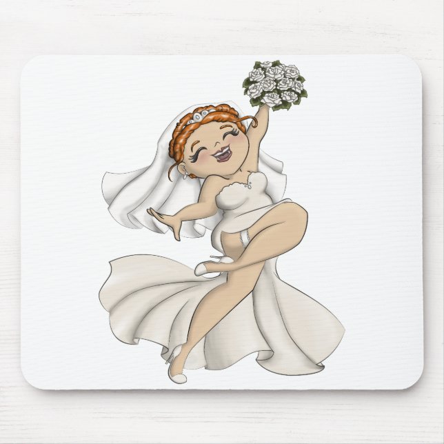 Happy Bride 03 Mouse Pad (Front)