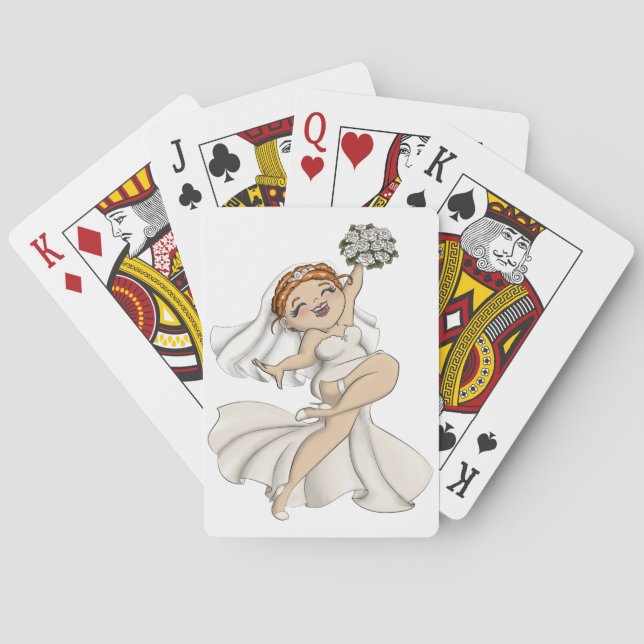 Happy Bride 03 Poker Cards (Back)