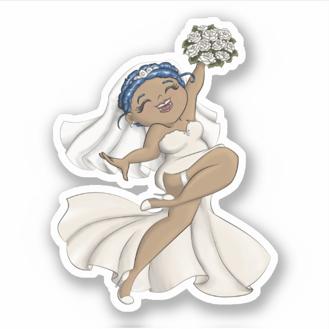 Happy Bride 07 Sticker (Front)