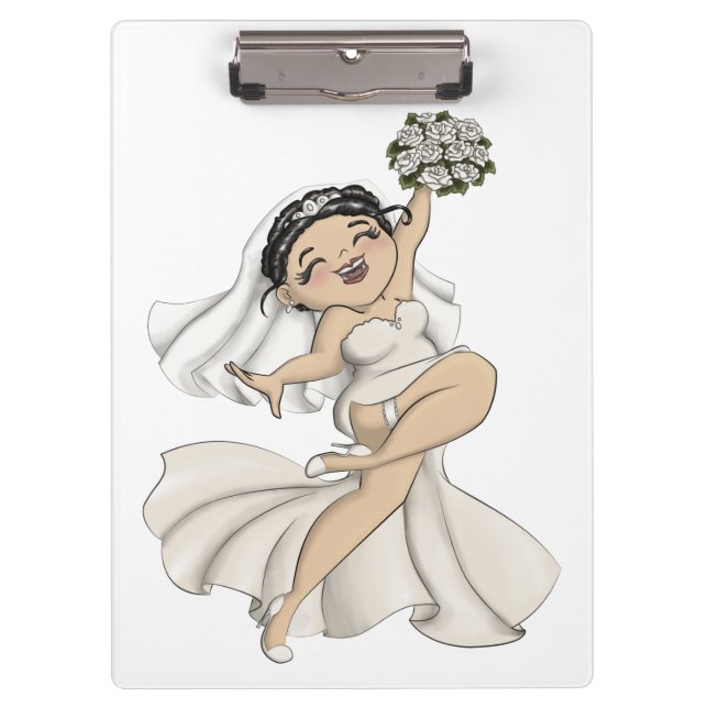 Happy Bride 11 Clipboard (Front)