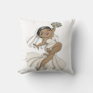 Happy Bride 11 Throw Pillow