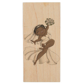 Happy Bride 11 Wood Flash Drive
