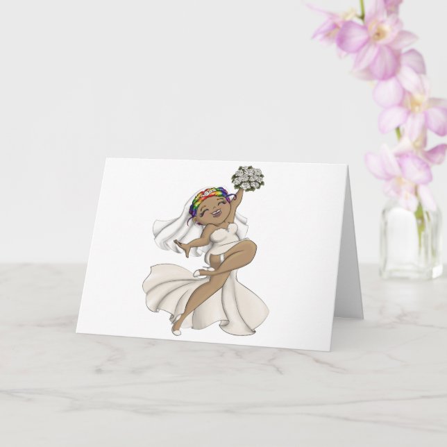 Happy Bride 13 Card (Orchid)