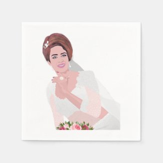HAPPY BRIDE NAPKINS
