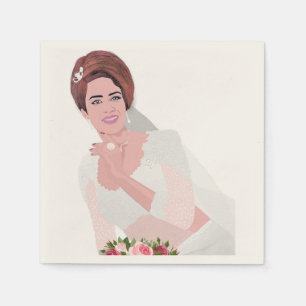 HAPPY BRIDE PAPER NAPKINS