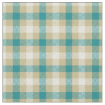 Happy bright beautiful blue tartan pattern modern  fabric