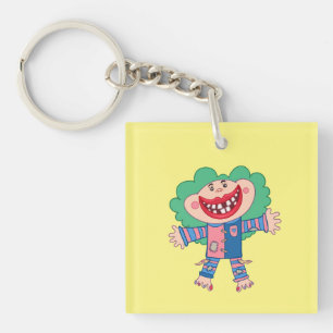 Happy Broke Girl Keychain