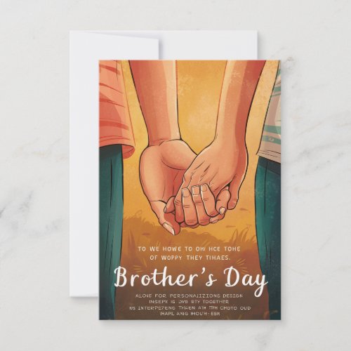 Happy Brothers Day Greeting Card