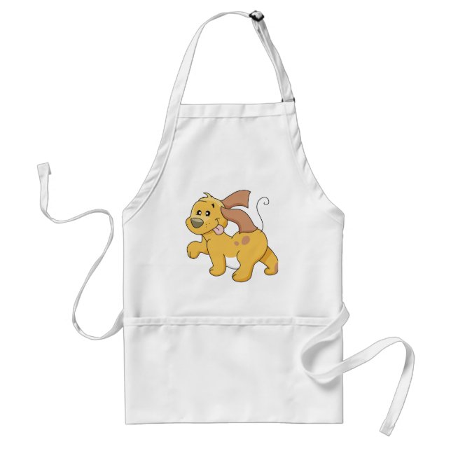 Happy Brown Dog Tshirts and Gifts Adult Apron (Front)