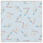 Happy Brushing Teeth Pattern Fabric