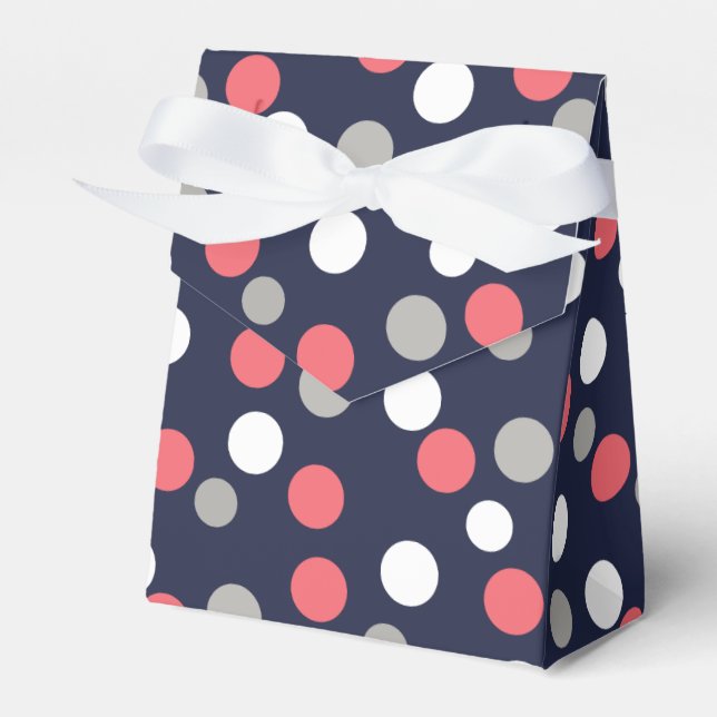 Happy Bubbles Balls Funky Print Favor Gift Box (Front Side)