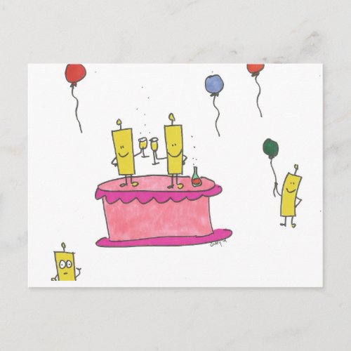Happy Bubbles to You Birthday Postcard