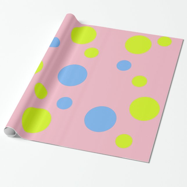 Happy Bubbles Wrapping Paper (Unrolled)